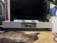 Szafka rtv bialy połysk 245 cm