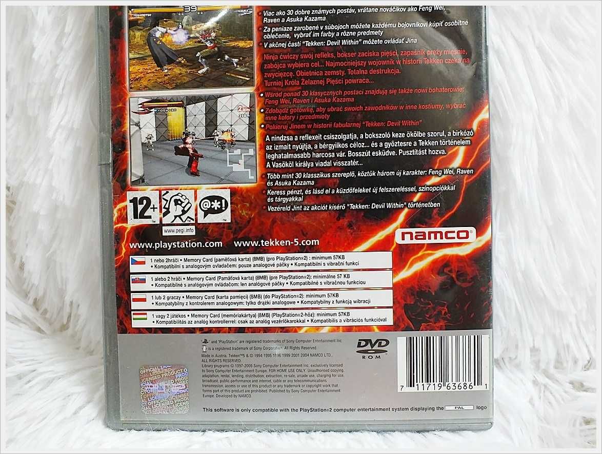 Gra PlayStation 2 Tekken część: 2 , 3 i 5