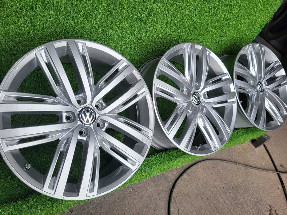 [A26] ALUFELGI 19 5x112 ORYGINAŁ VW Tiguan,T-Roc,Arteon,Passat+Czujnik