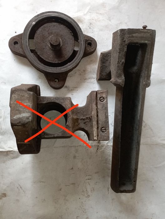 Тиски,лещата 125 мм по частинах,некомплект