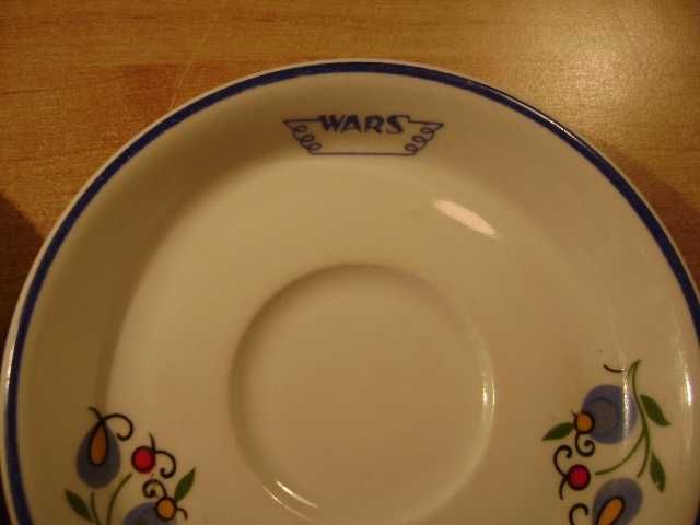 Starocie z PRL P.K.P. WARS Zestaw 2 spodki pod filiżankę ORBIS UNIKATY
