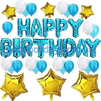Шары фольгированные Happy Birthday с Днем Рождения шарики буквы набор