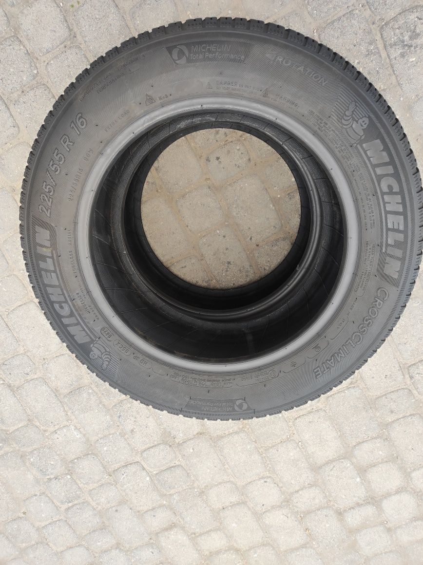 225.55.16 Dwie opony Wielosezonowe Michelin Crossclimate dot 2020