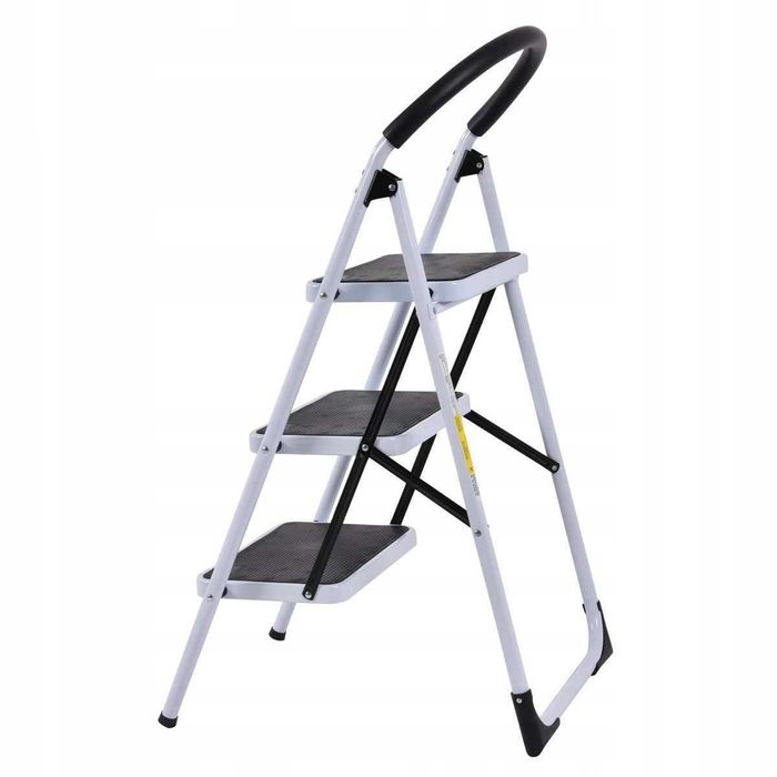 Składana drabina domowa 3 stopnie z podestem