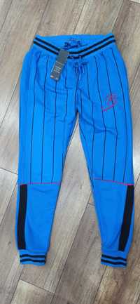 Nowe spodnie jogger dresowe męskie Brezzy r. M niebieskie