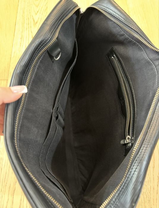 Сумка для ноутбуку шкіряна Портфель Louis Vuitton Voyage номерна