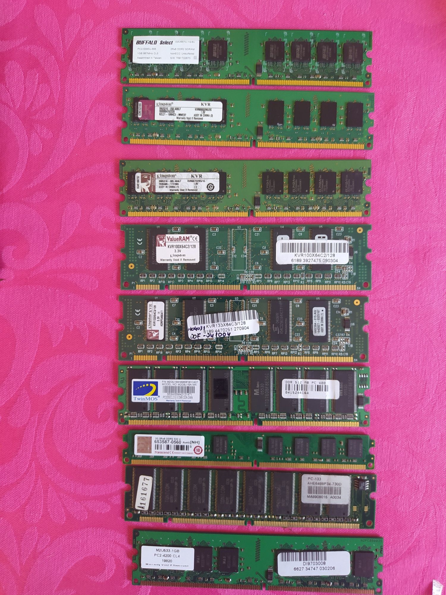 Para venda varias memorias ram para computsdor fixo