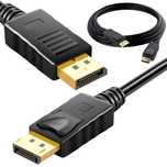 Kabel przewód 2m dp 1.4 video audio displayport displayport 8k 4k 2k