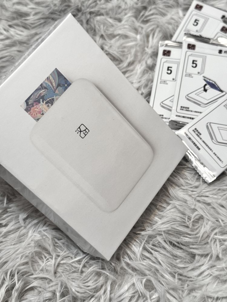 Instax Drukarka do mini zdjęć z telefonu Photo Printer + 50 arkuszy