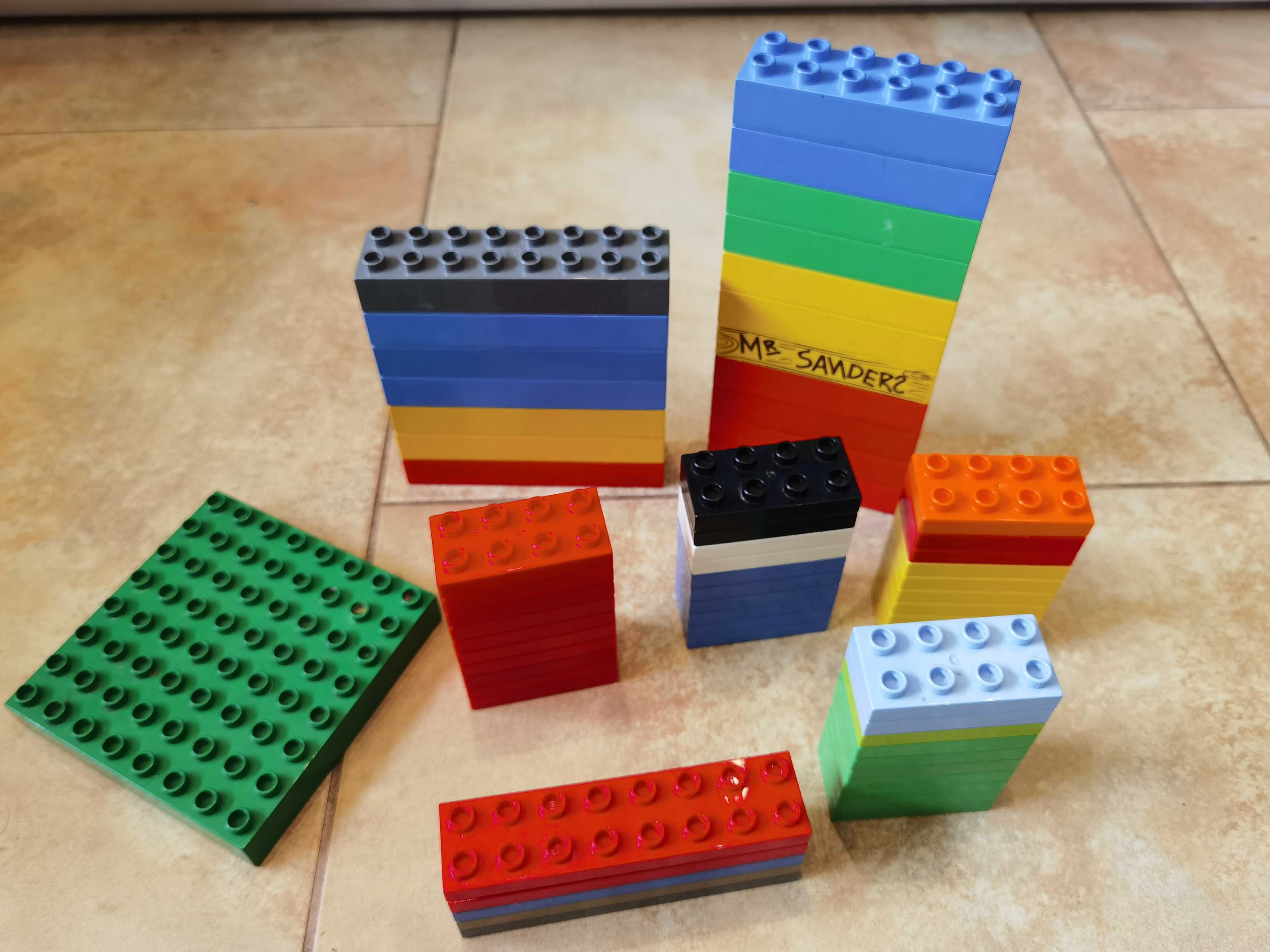 Lego Duplo 2x8, 2x6, 2x4, płytka, grube