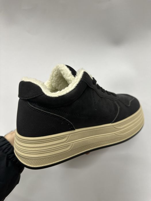 Черевики зимові на хутрі жіночі, чорні ботинки зимние 36-41