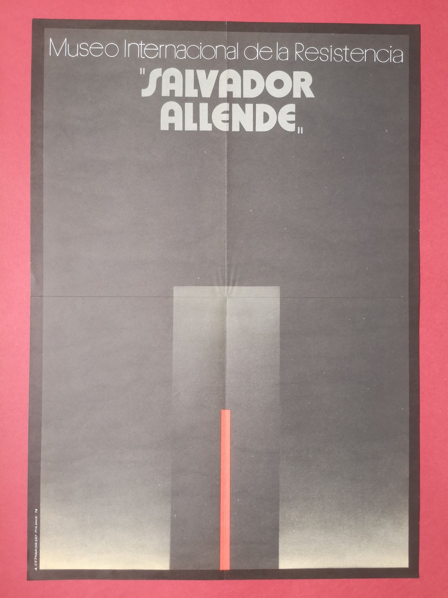 Plakat A. Cetnarowski Salvador Allende 1978 Ex collectione projekt