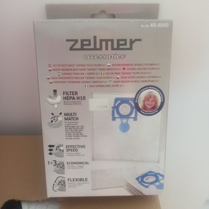 Worki do odkurzacza Zelmer art.nr 49.4000