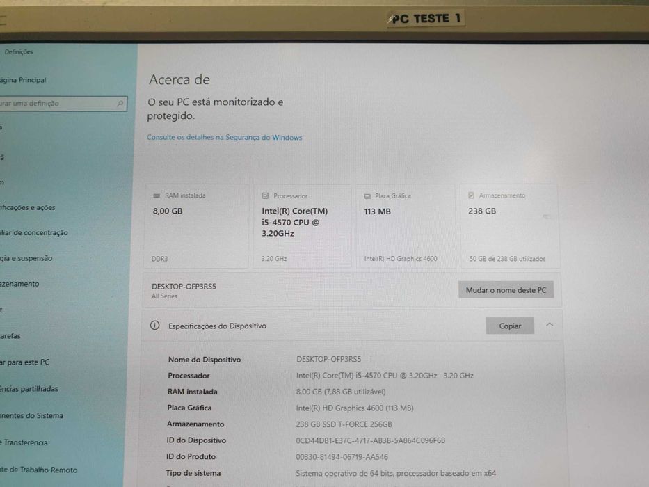 PC torre I5 (recondicionado) (Ideal para Trabalho)