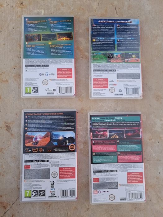 Conjunto 4 jogos nintendo switch