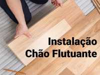 Instalação Chão Flutuante e Rodapé