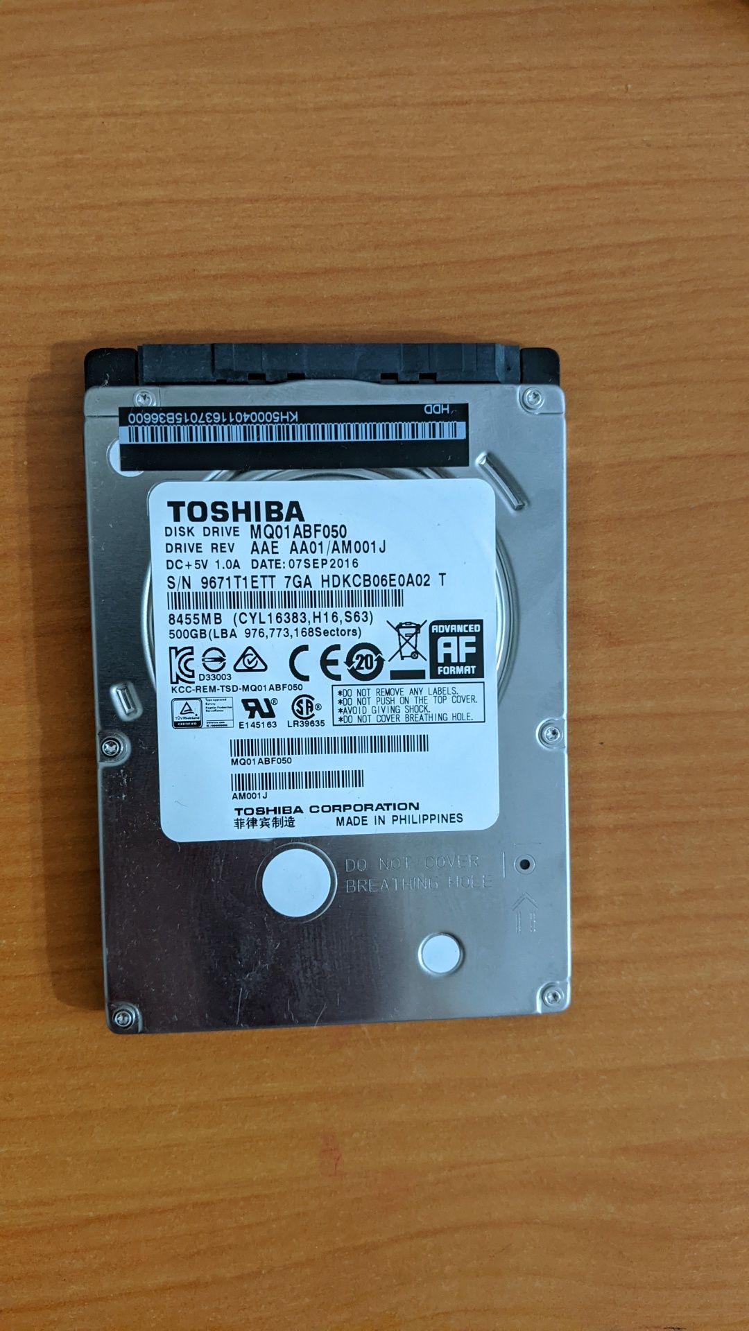 HDD, Жорсткий диск Toshiba, WD, silicone power 250gb, 500GB
