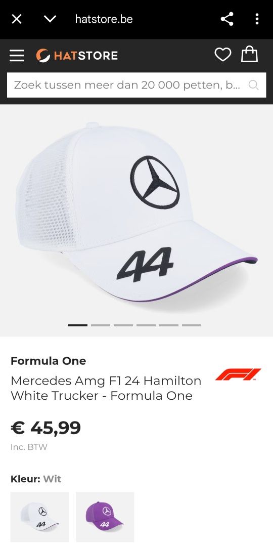 Lewis Hamilton 2024 Driver Trucker Cap - Mercedes AMG F1