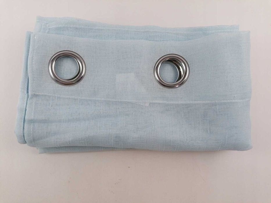 MIULEE Zestaw zasłon zasłony oczka jasnoniebieskie