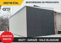 GARAŻE BLASZANE|Wiata|Hala|Magazyn|Konstrukcja Stalowa - GRZYWSTAL
