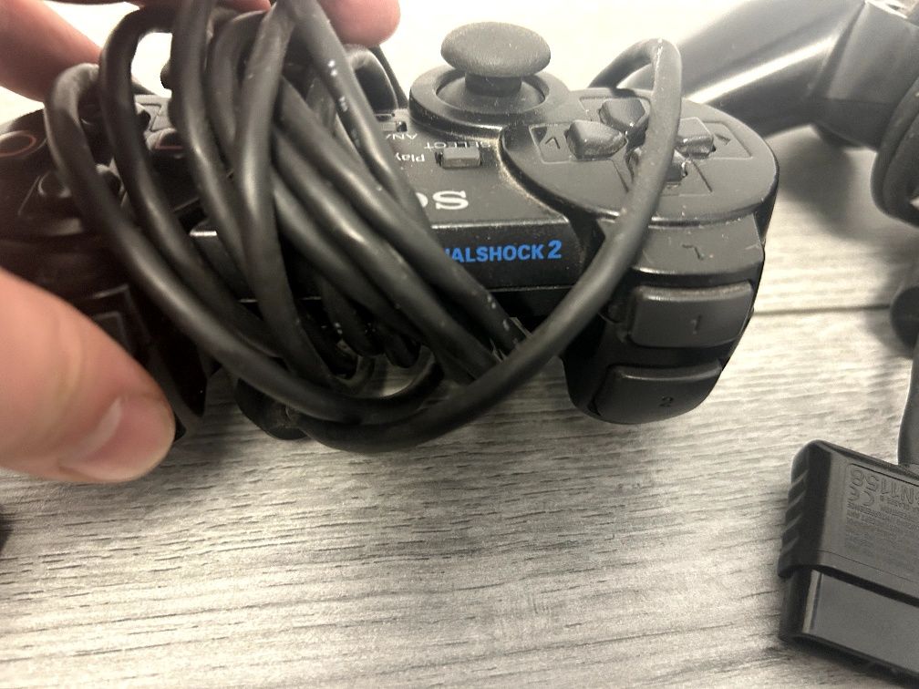 Sony Playstation 2 Fat НОВА + плата12v + hdd 200gb + руль  dualshock 2