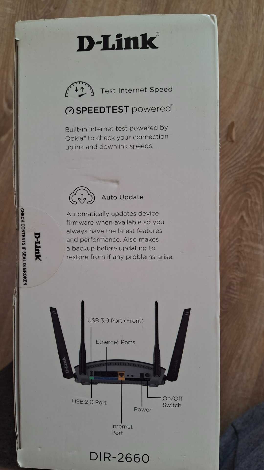 Router D-Link DIR-2660 EXO wi-fi WLAN 802.11a/b/g/n/ac 2600Mb/s AC2660