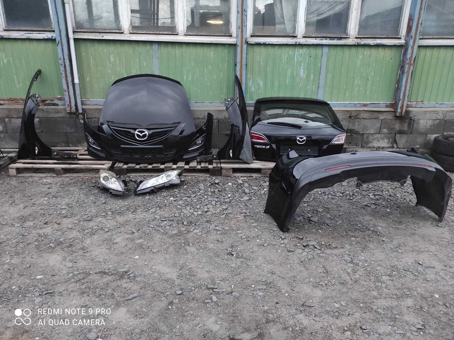 Mazda 6 GH lift A3F maska zderzak błotniki wzmocnienie lampy klapa
