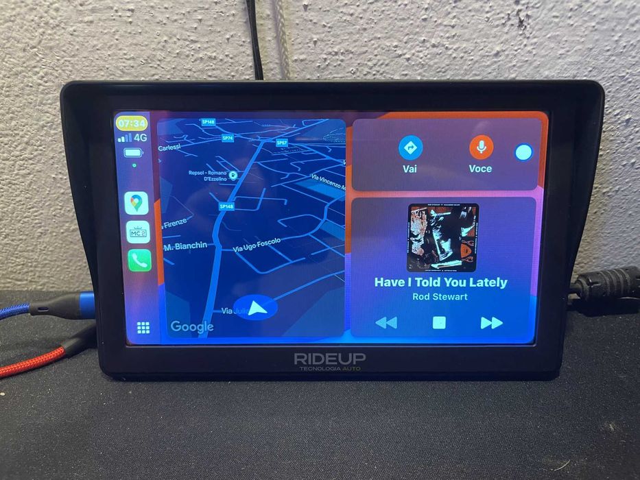 Tela 7″ CarPlay & Android Auto Sem Fios | Novo + 3 Meses Garantia