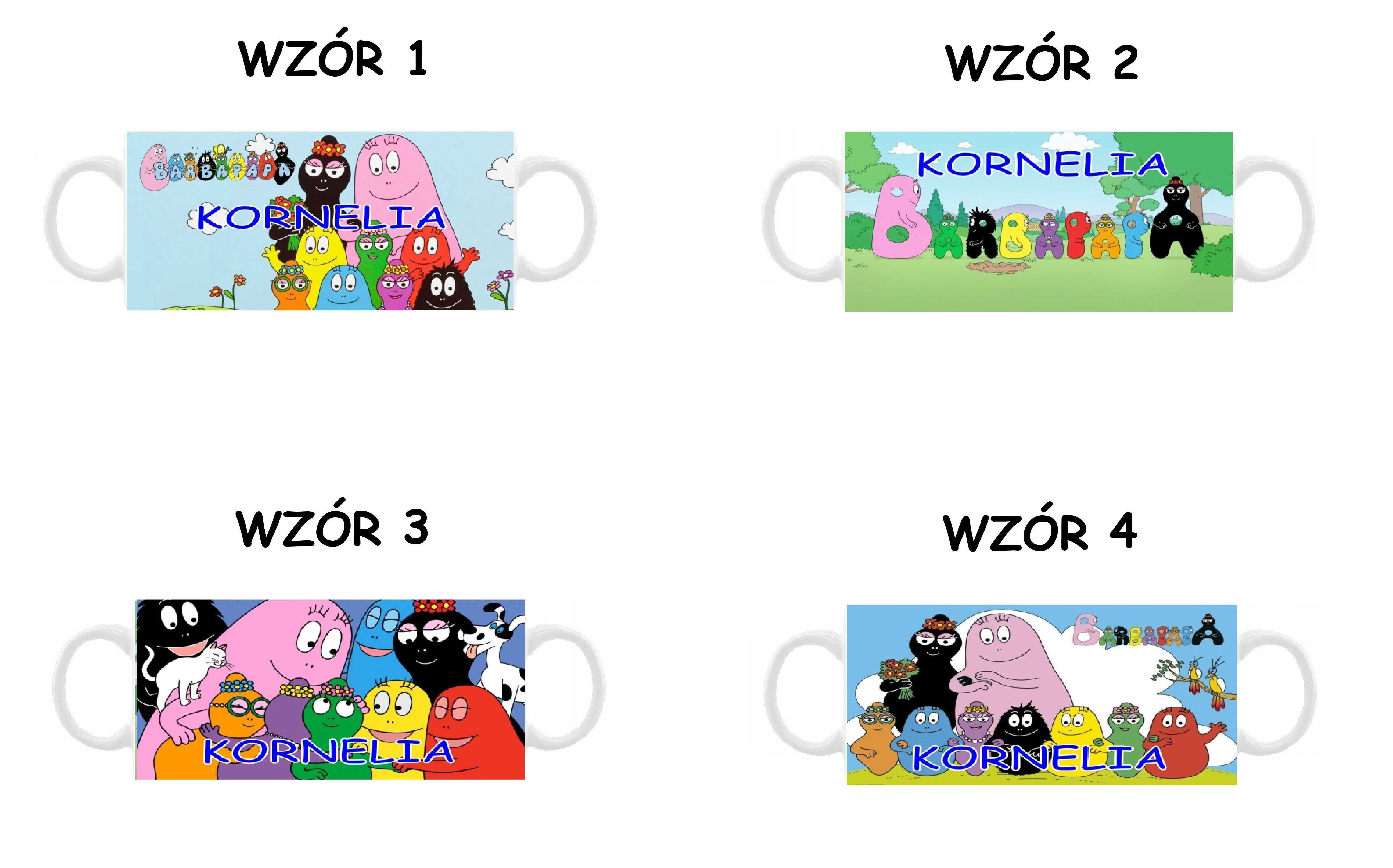 Kubek Barbapapa, różne wzory plus imię