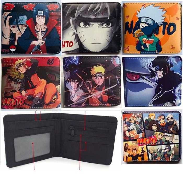 Carteira dos desenhos Naruto