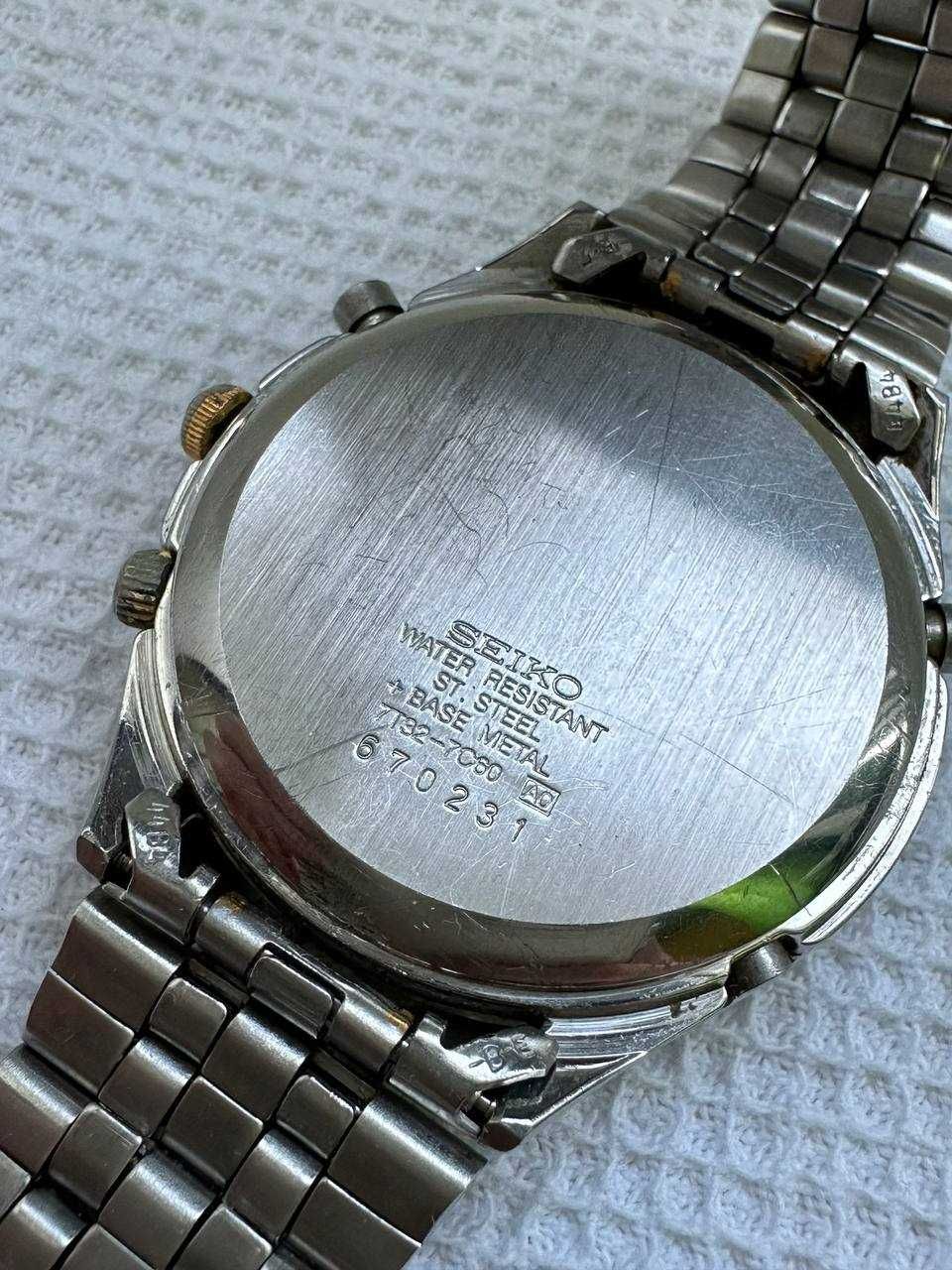 Редкие часы SEIKO Chronograph 7T32-7C60