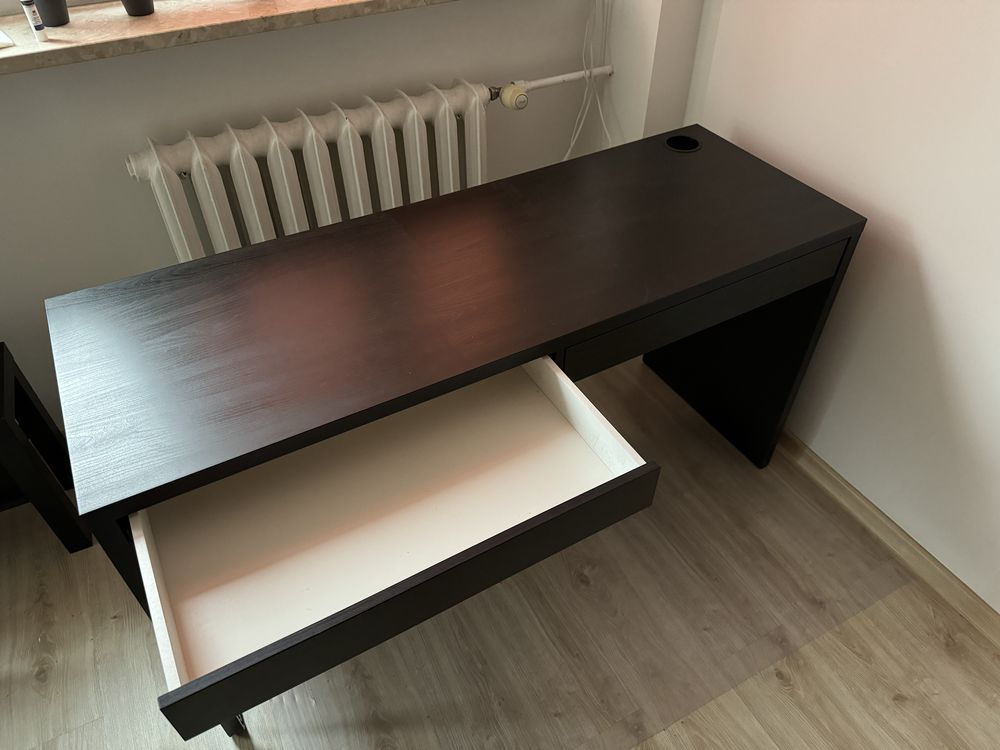 Biurko IKEA MICKE 142x50 – duże, funkcjonalne