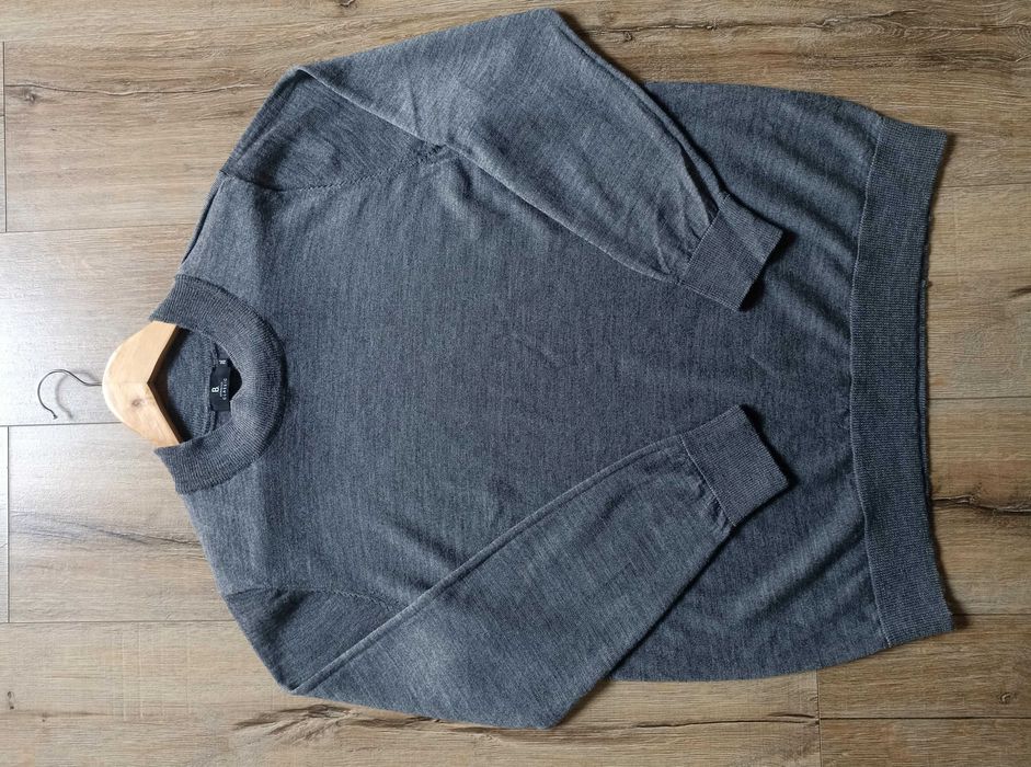 Męski wełniany sweter, Brandtex, Classic, rozmiar 2XL