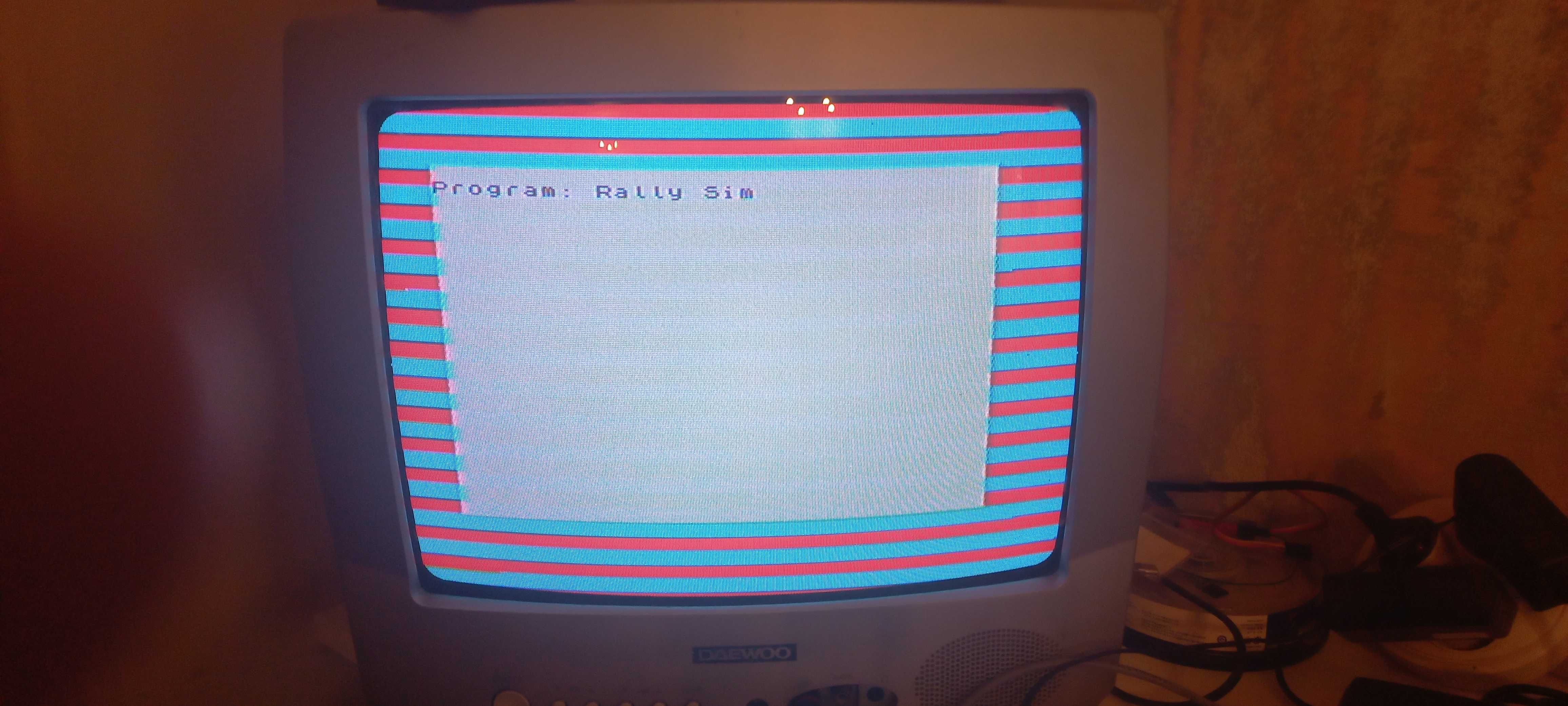 oryginalna gra Rally Simulator na ZX Spectrum