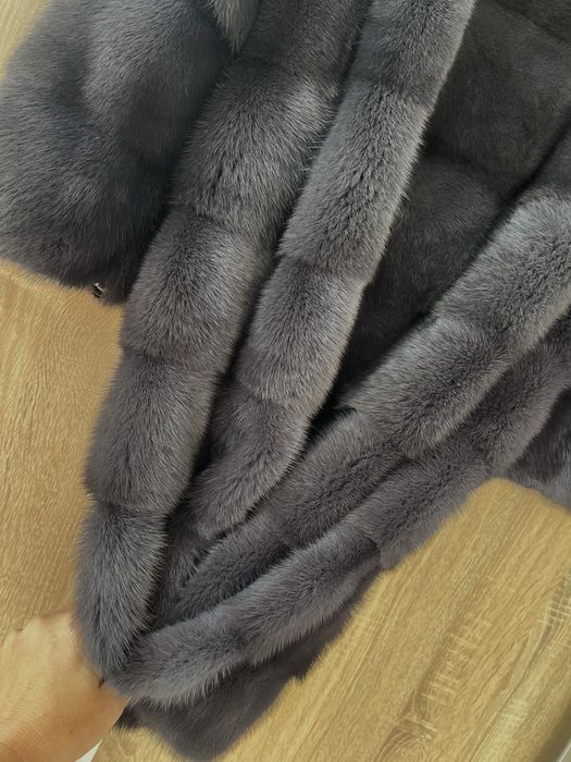 Роскошная, редкая модель! Норковая шуба с английским воротником!