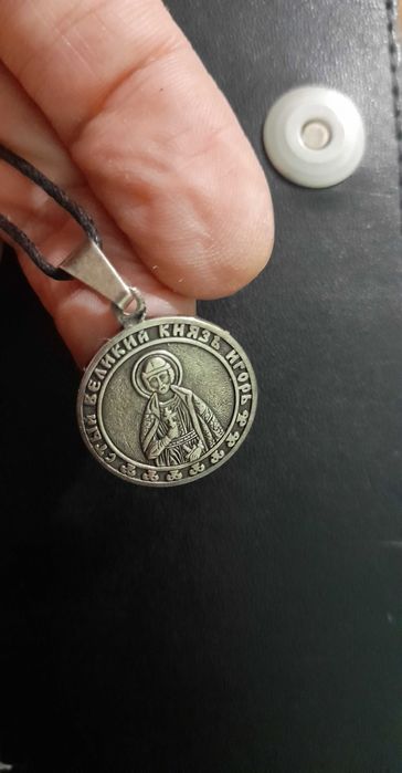 Кулон посеребрённый Великий князь Игорь / Новый