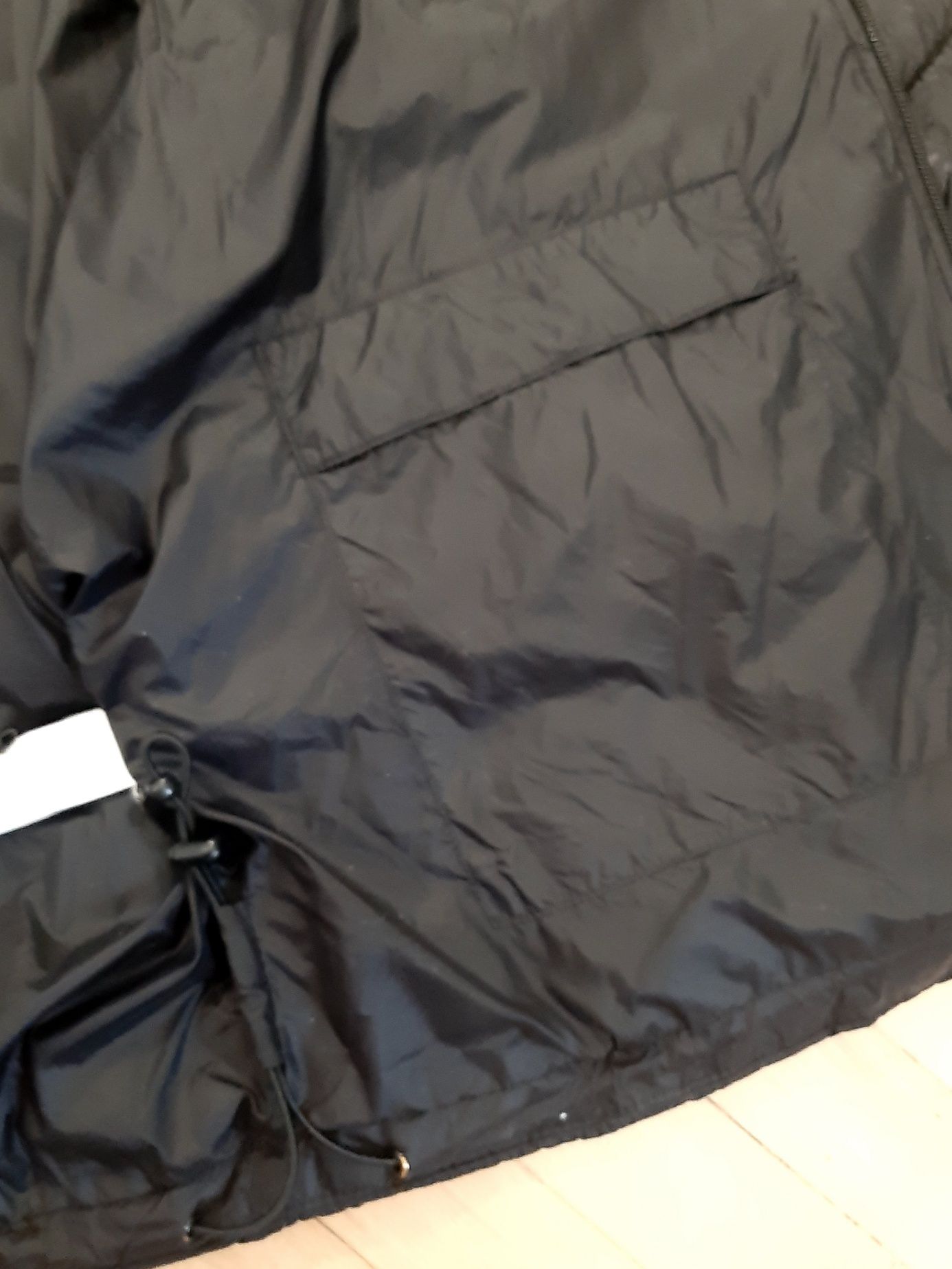 Zara męska czarna kurtka pikowana z łączonych materiałów rozm. L