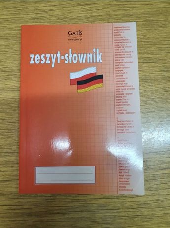 Zeszyt/słownik niemiecko-polski