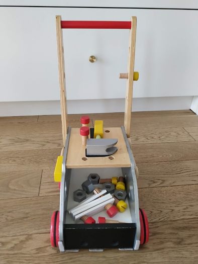 Janod, Brico‘Kids, wózek, warsztat magnetyczny z narzędziami