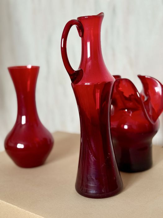 Osiołek zestaw wazonow i dznan Czesław Zuber