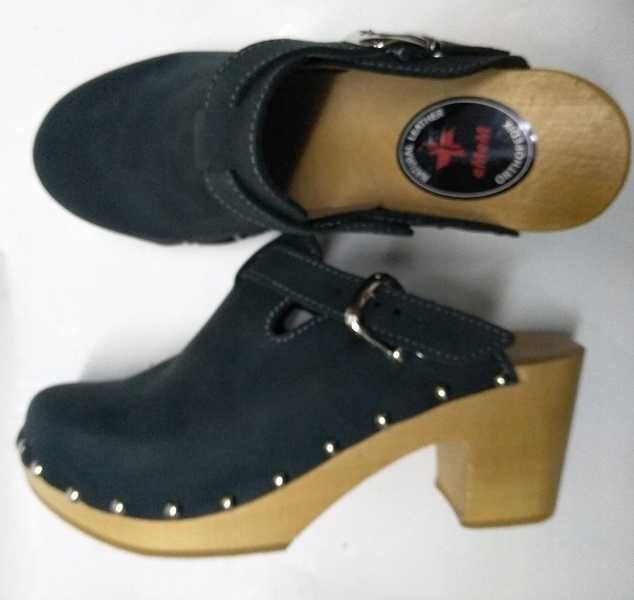 Stylowe i wygodne trepy damskie wysoki obcas 2 kolory