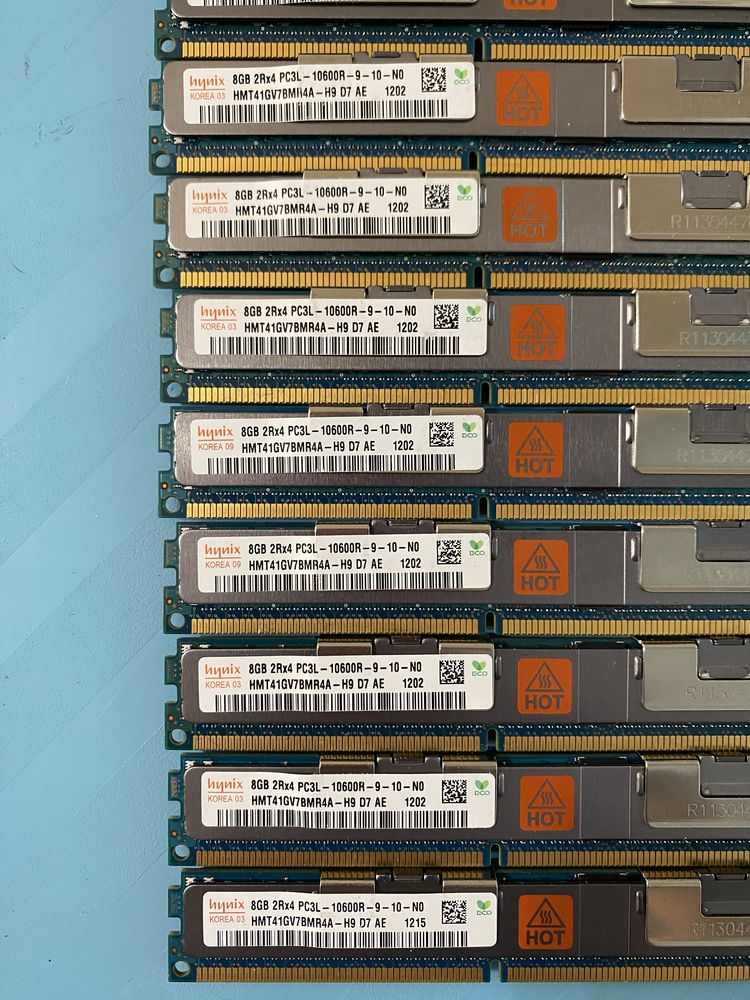 Оперативна памʼять серверна 8 гб ddr 3 низькопрофільні