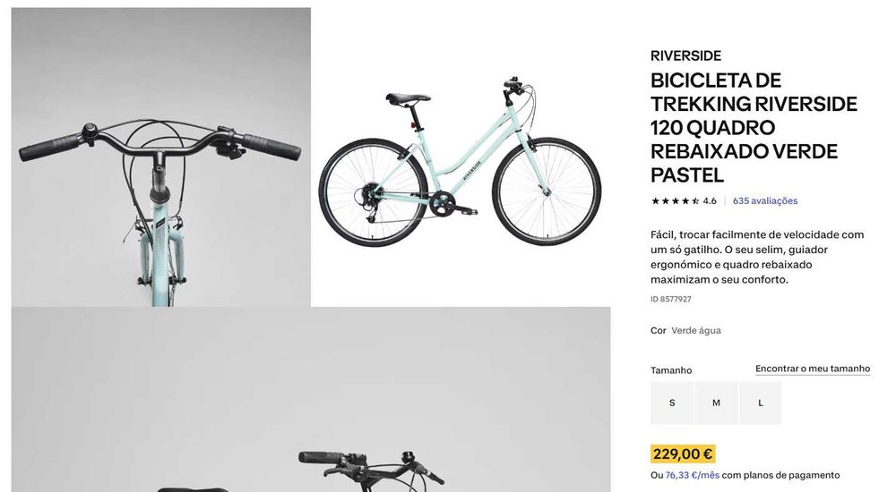 Bicicleta Riverside 120 quadro M