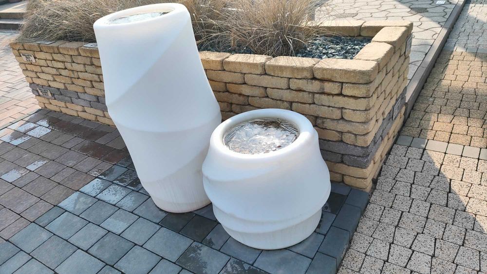 Stół stolik ogrodowy betonowy palisada grill kostka brukowa cegła mur