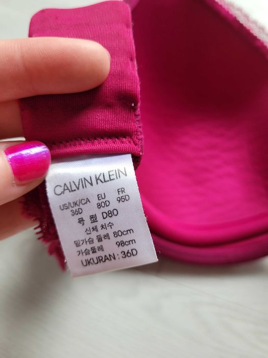 Stanik biustonosz Calvin Klein 80D 36D CK bielizna damska koronka