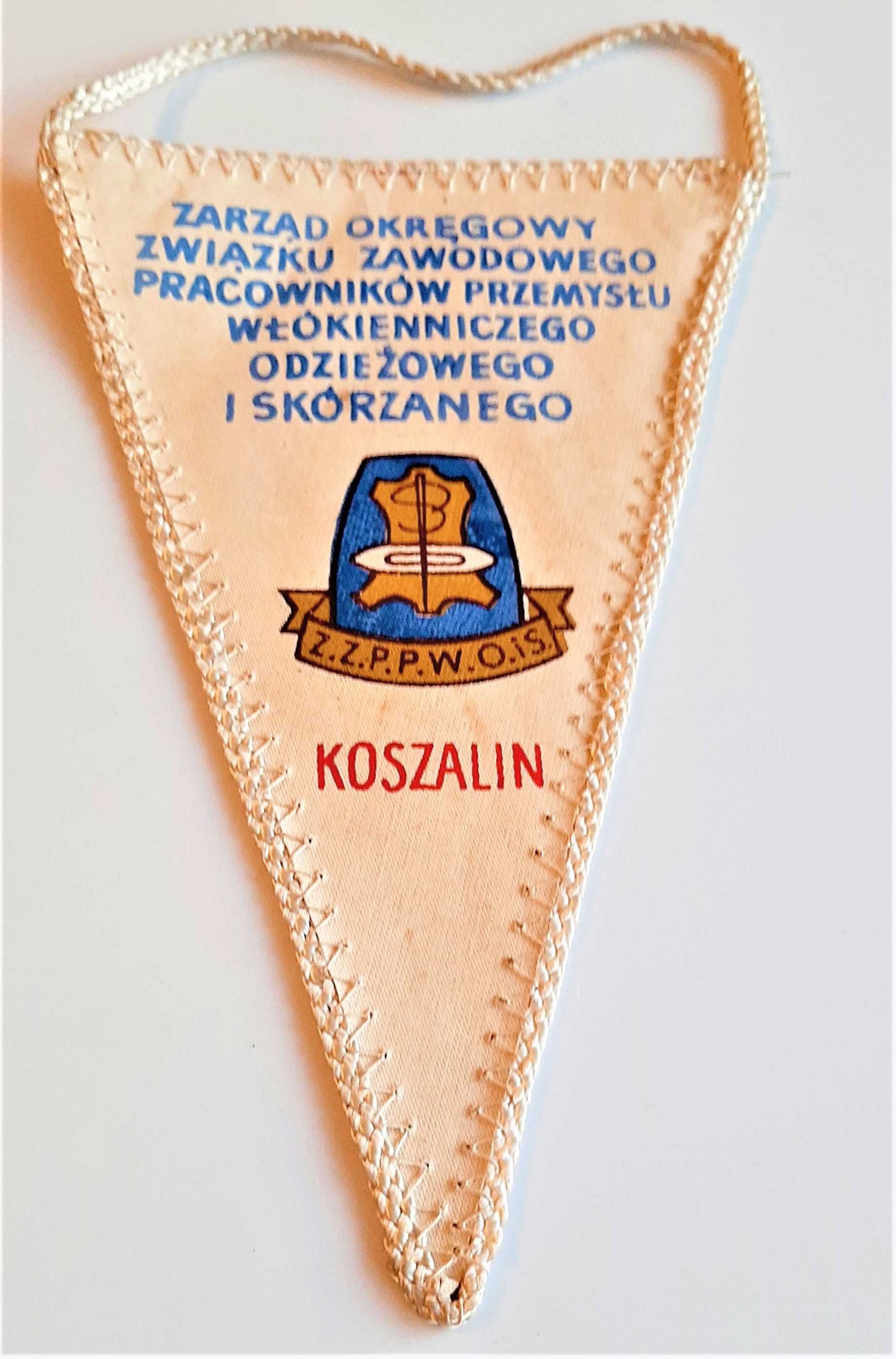 Proporczyk Spartakiada Szczecin Koszalin Herb Złocieniec ZZPPWOiS