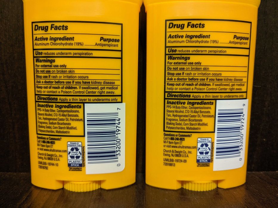 Набір з двох натуральних дезодорантів Arm&Hammer: Active sport і Fresh