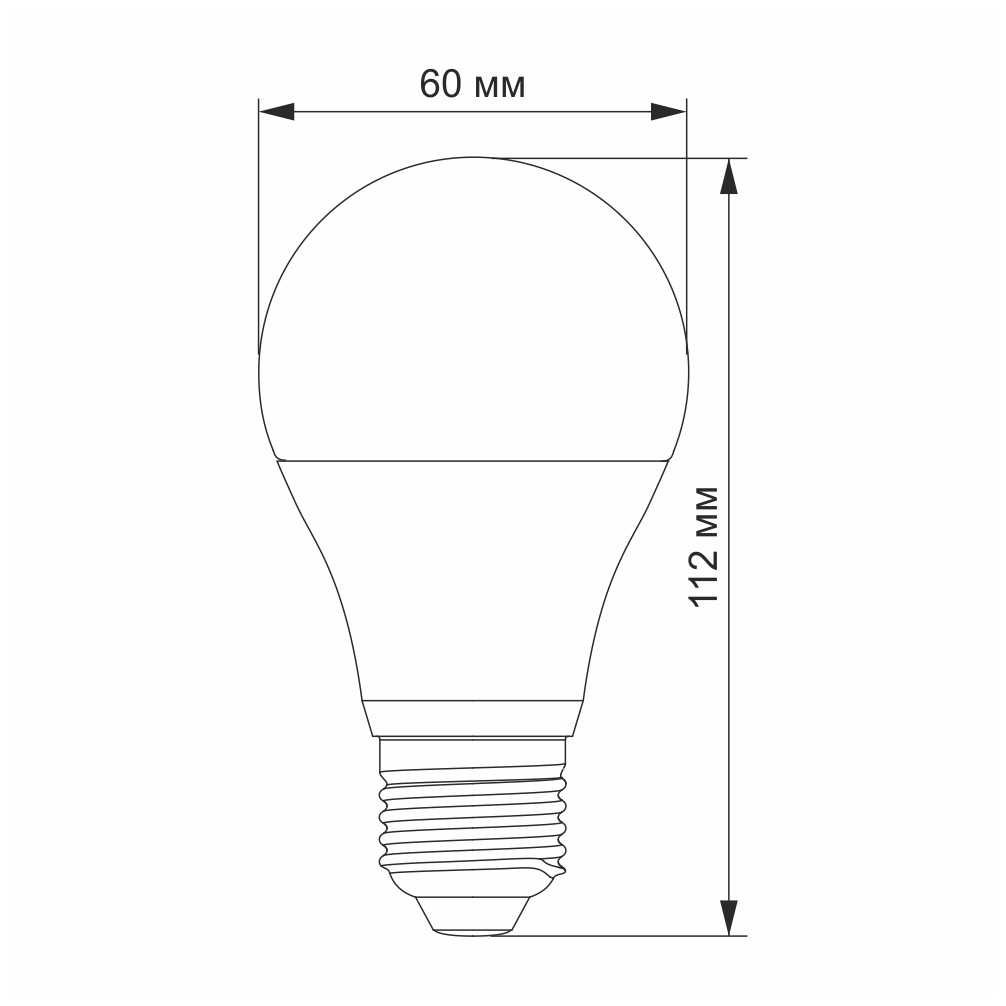 LED лампа TITANUM A60 от АКБ 12V 10W E27 4100K РАБОТАЕТ от АКБ 12в