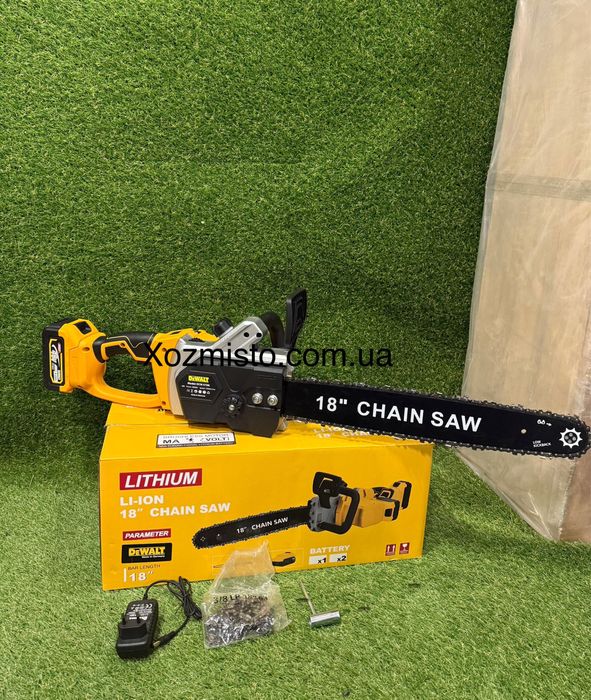 Акумуляторна безщіткова ланцюгова пила DeWalt DCM575N (48V,6 Ah)