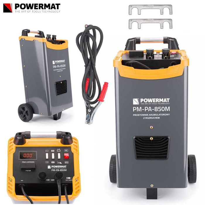 POWERMAT Prostownik Akumulatorowy Z Rozruchem 850a 12/24v